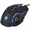 Mouse Gamer Galatica 2400 Dpi Led Azul Cabo Usb 1,8 Metros Trançado